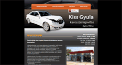 Desktop Screenshot of karosszeria-kiss.hu